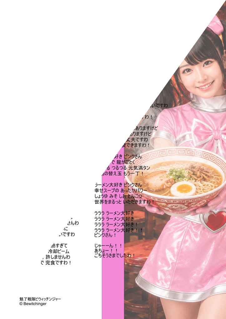 魅了戦隊ビウィッチンジャー|ピンク「ラーメン大好きピンクさんの唄」DL音源セット