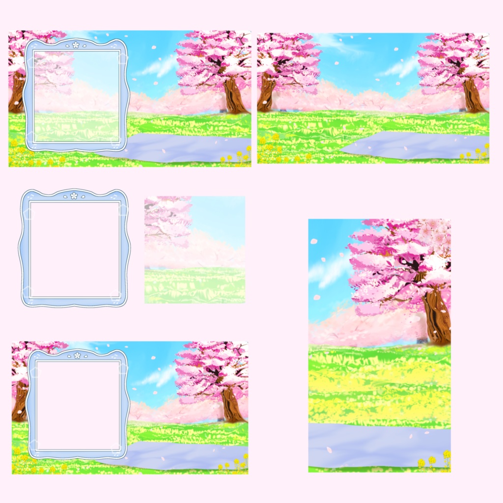 【配信素材】はるいろ・ぴくにっくセット【VTuber/商用利用可】