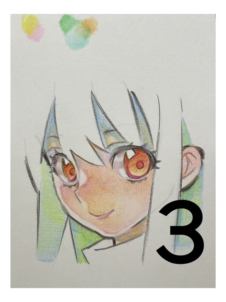色鉛筆練習原画