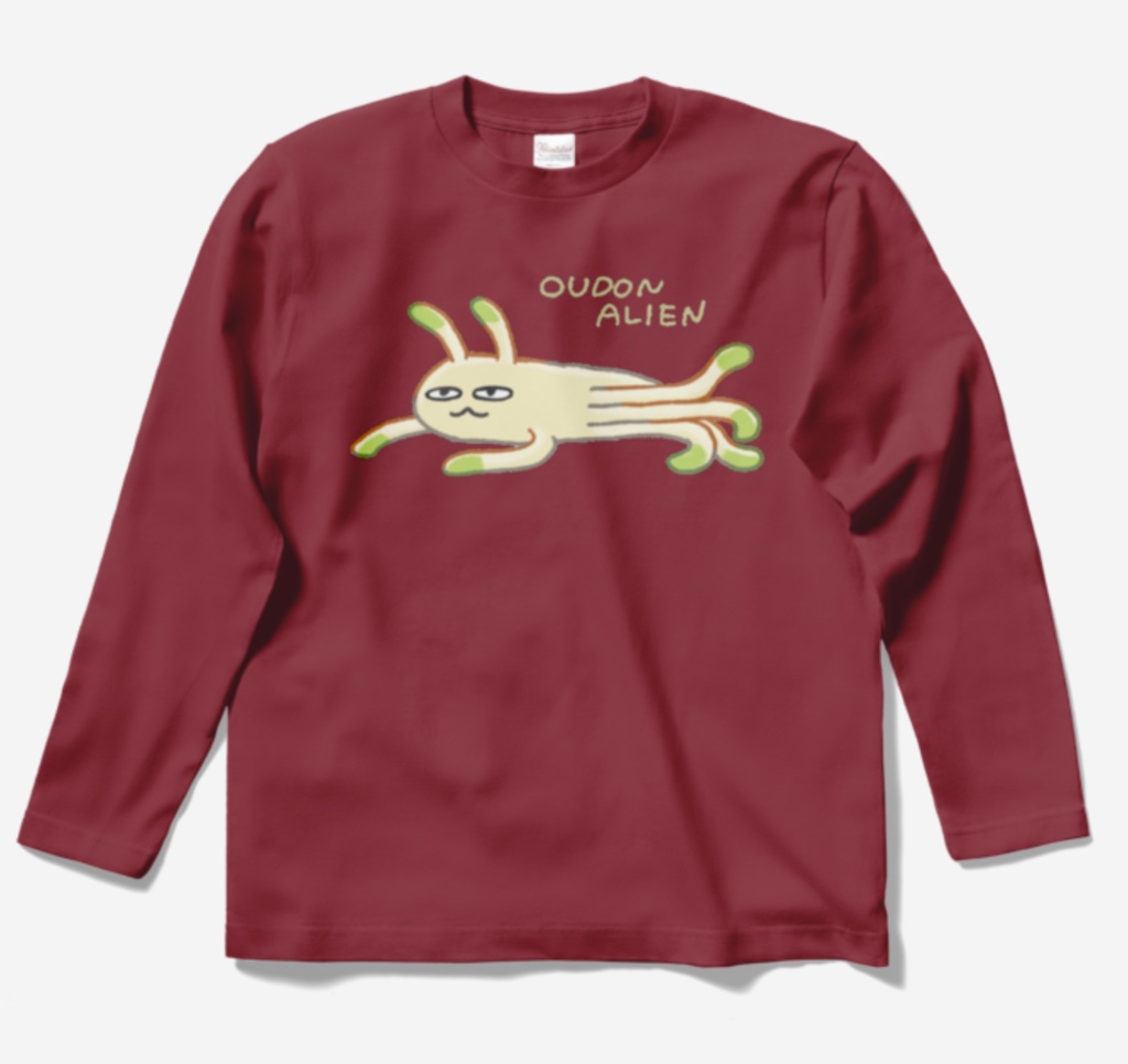 うどん星人ロ〜ングスリーブT