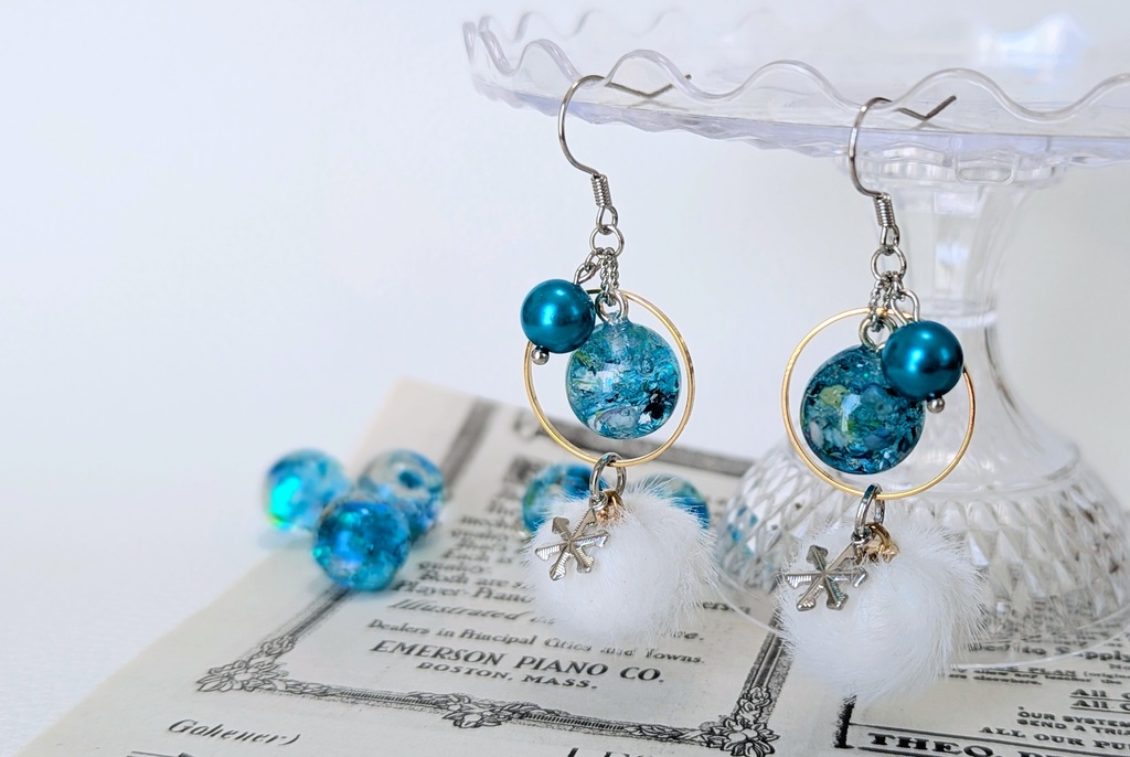 冬ミニーイメージ　イヤリング&ピアス