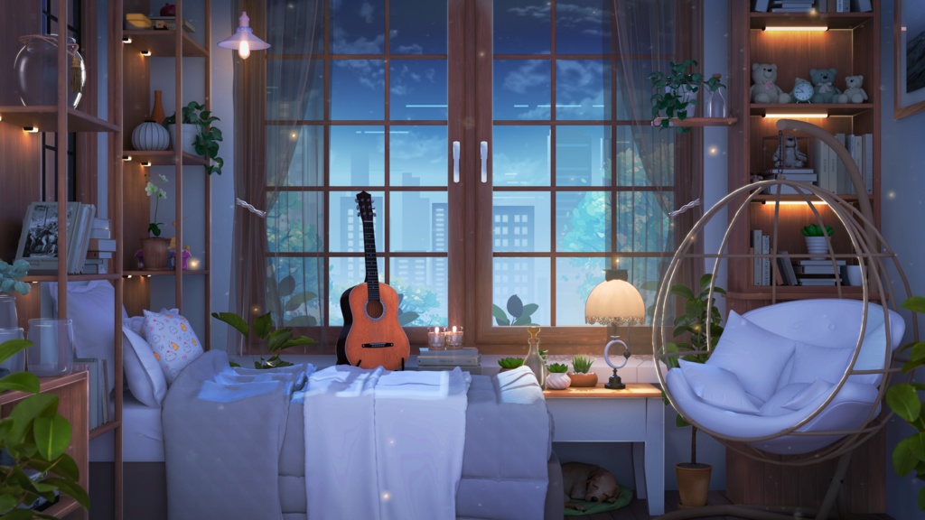 Vtuber Bedroom ~ Background Assets
