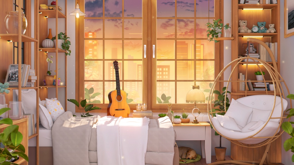 Vtuber Bedroom ~ Background Assets