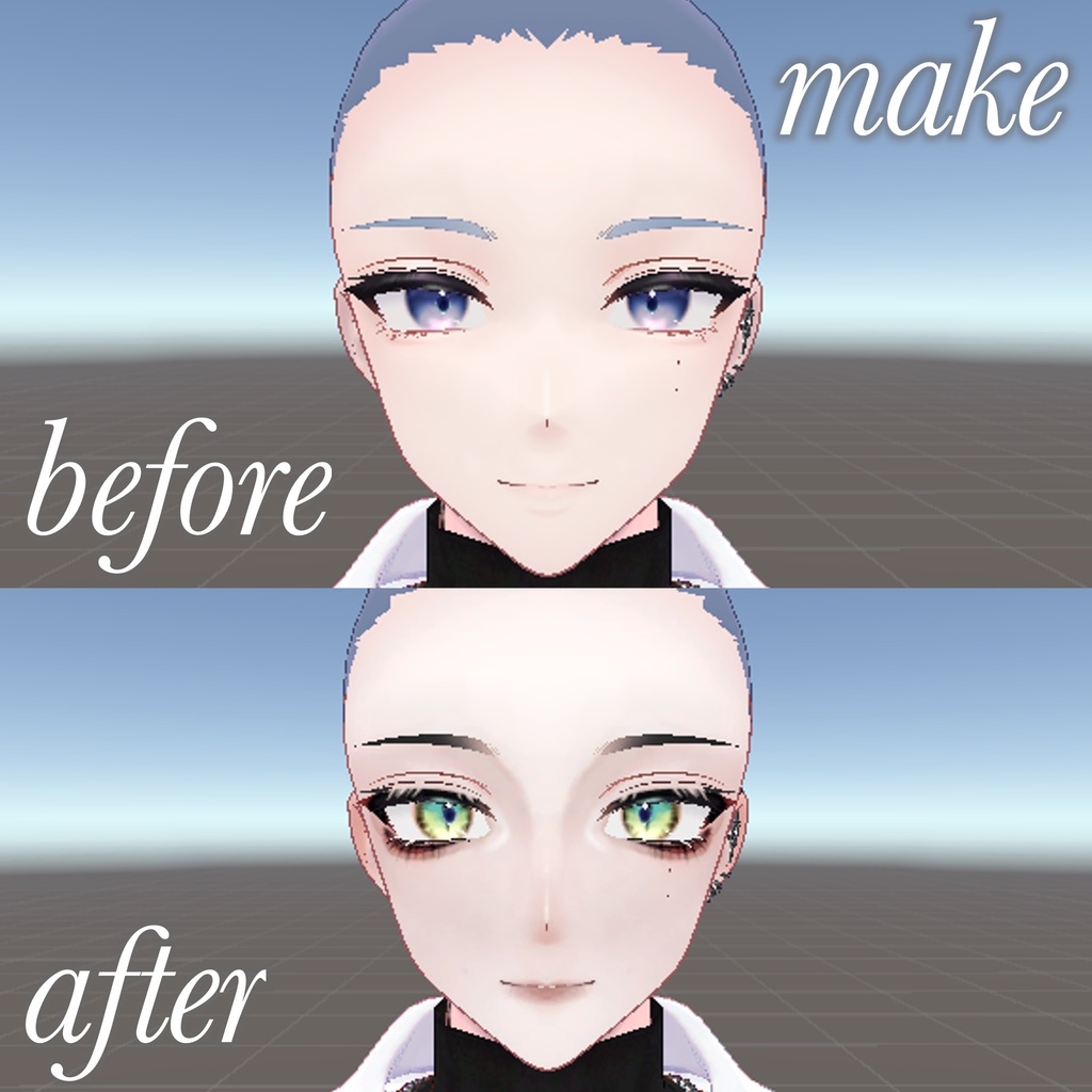 【狛乃】美形うるめろメイクアップテクスチャ