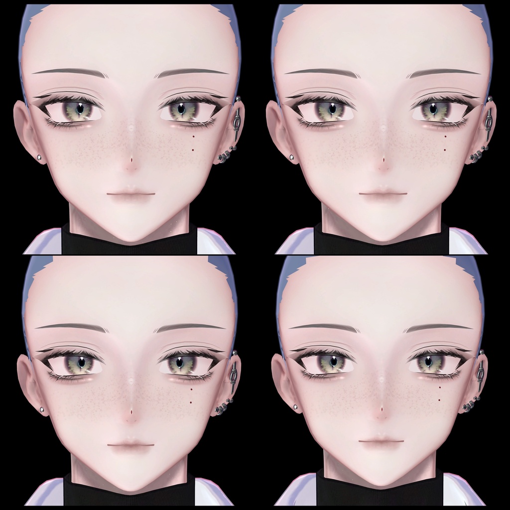 【狛乃】DawnerFreckleMake【エミッション,リムマスク付】