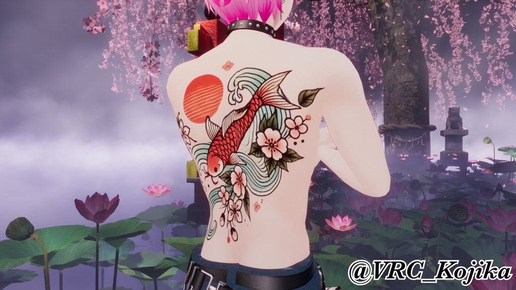和柄タトゥー Japanese pattern tattoo