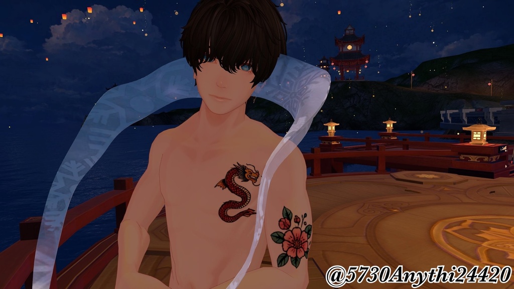 和柄タトゥー Japanese pattern tattoo