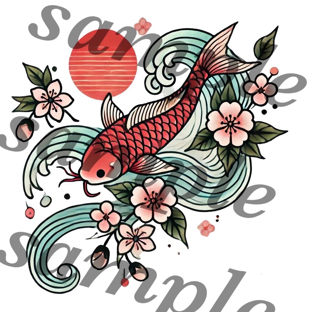 和柄タトゥー Japanese pattern tattoo