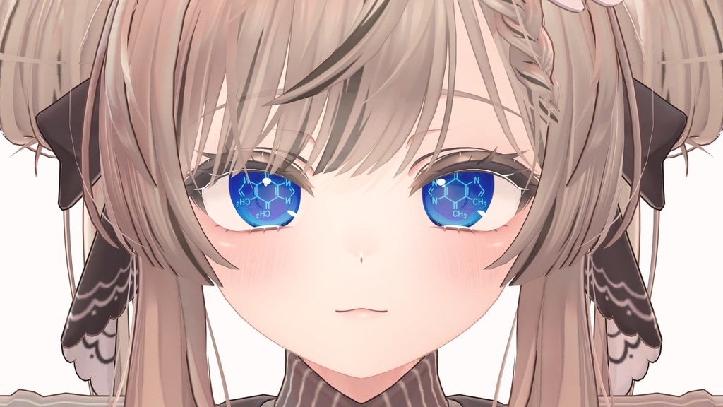 【Manuka マヌカ対応】化学式アイテクスチャ Chemical formula eye texture