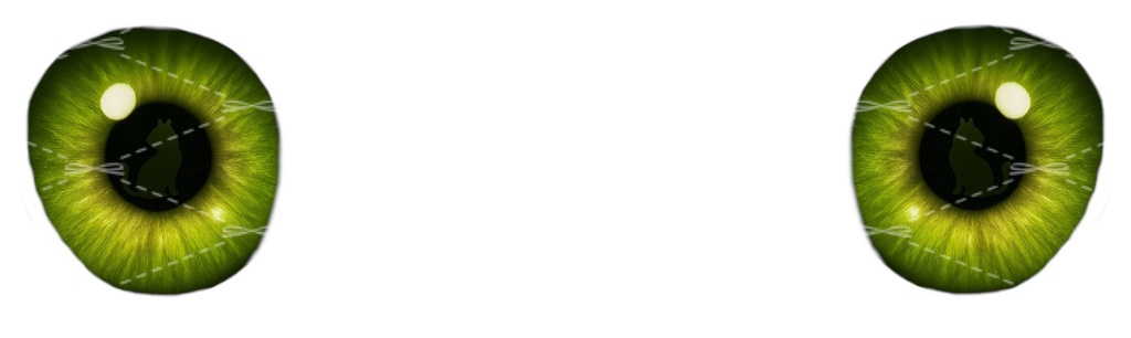 【Manuka マヌカ対応】隠れ猫シルエットアイテクスチャ Hidden cat silhouette eye texture