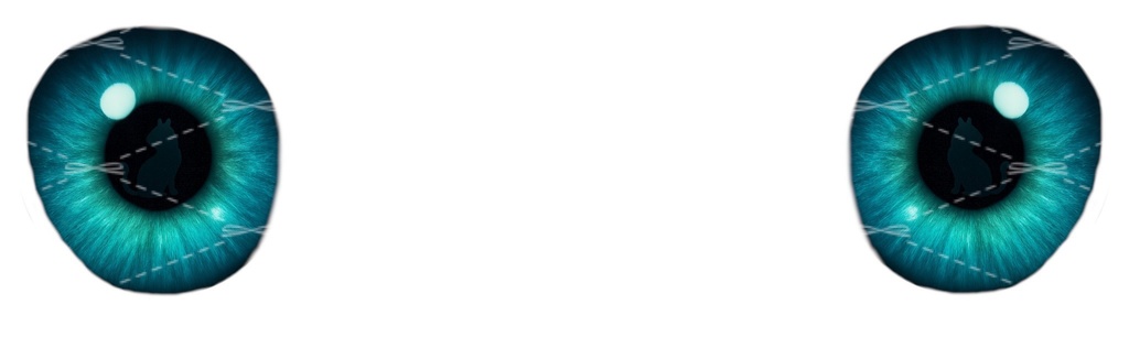 【Manuka マヌカ対応】隠れ猫シルエットアイテクスチャ Hidden cat silhouette eye texture