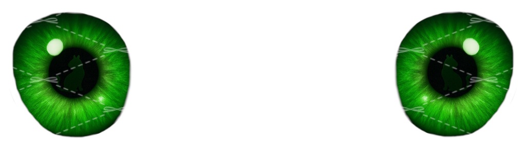 【Manuka マヌカ対応】隠れ猫シルエットアイテクスチャ Hidden cat silhouette eye texture