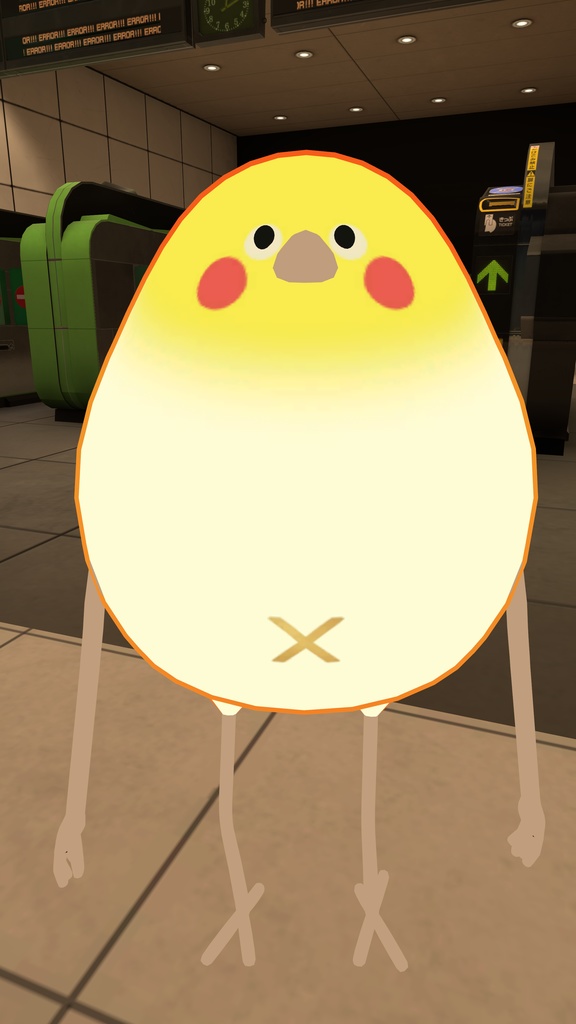 【Bird/鳥 対応】ヘソ＆尻穴テクスチャ Navel & Anus Texture オマケ付き