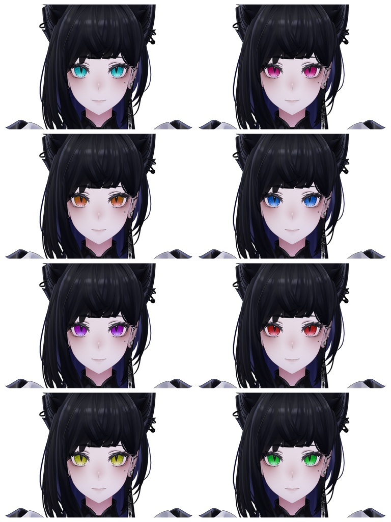 【5 avatar 対応】shark eye texture 【rurune Manuka Shinra Komano Lasyusha】