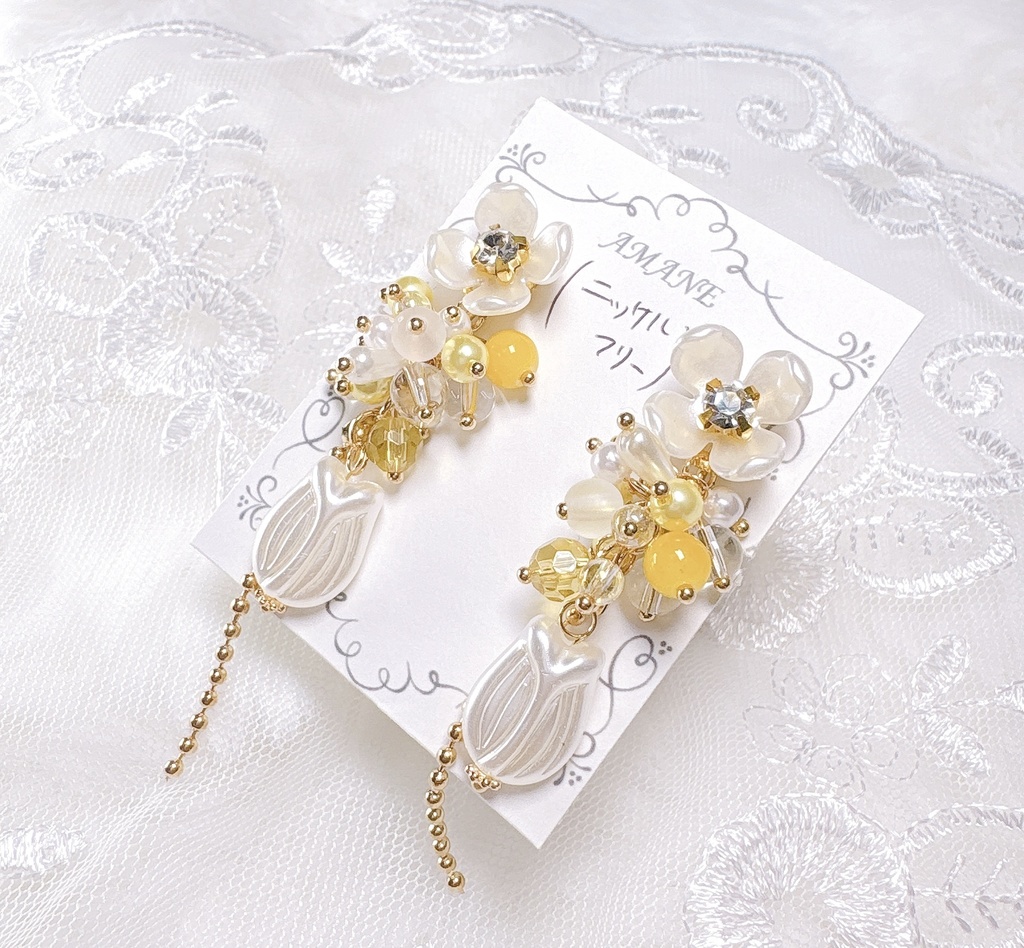 【No.2】鈴蘭 揺れる ニッケルフリー イヤリング