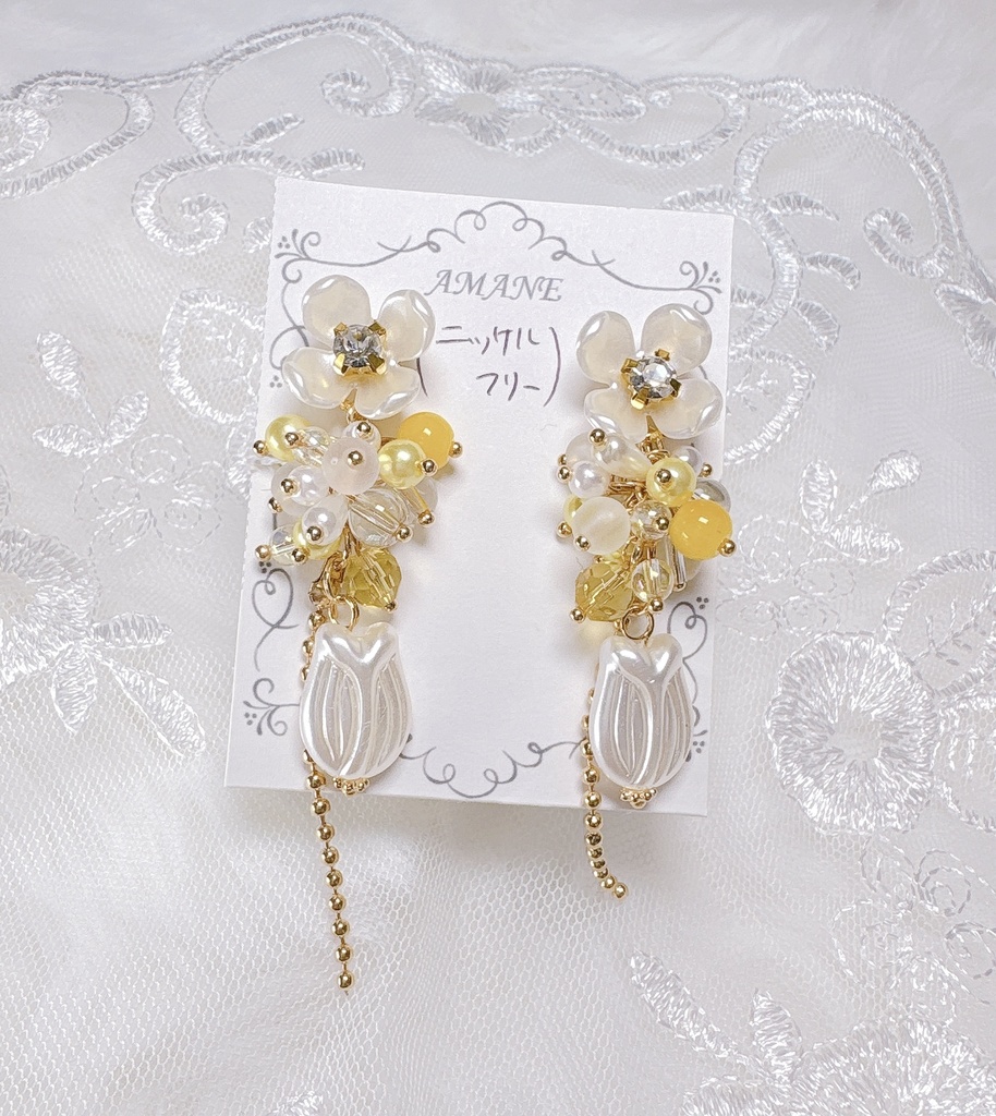 【No.2】鈴蘭 揺れる ニッケルフリー イヤリング