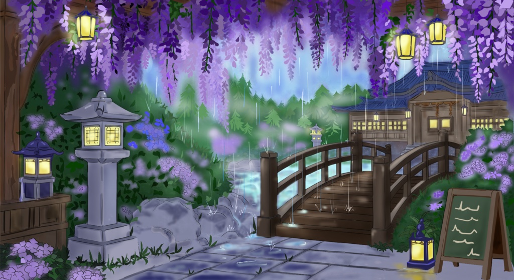 梅雨・藤の花