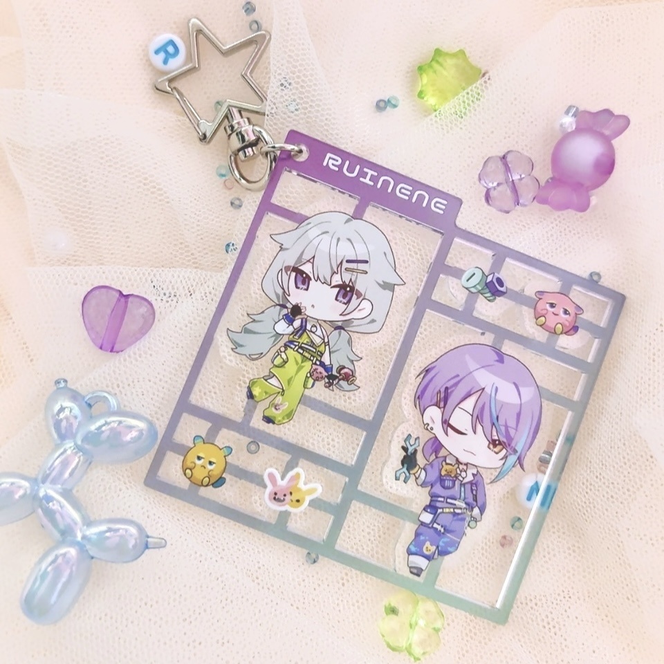 類寧々プラモデル風アクリルキーホルダー