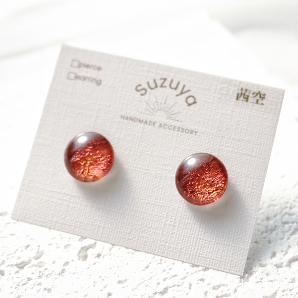 空色シンプルピアス/イヤリング