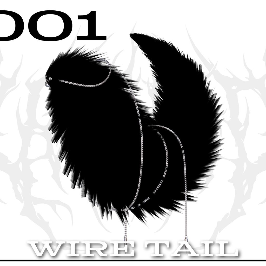 【VRChat】Wire Tail【PB設定済み】