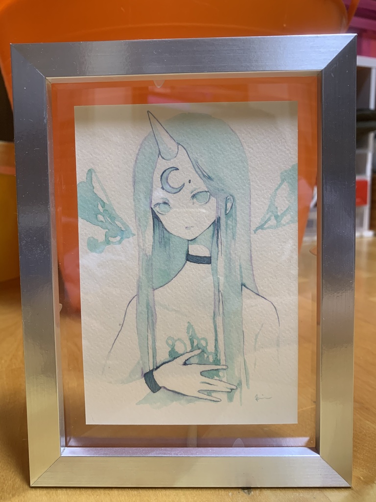 万年筆用インクを用いたイラスト 1