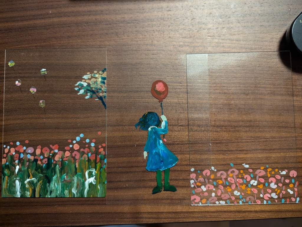 額入りガラスの絵1 風船