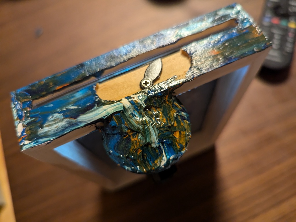 額入りガラスの絵2 月夜