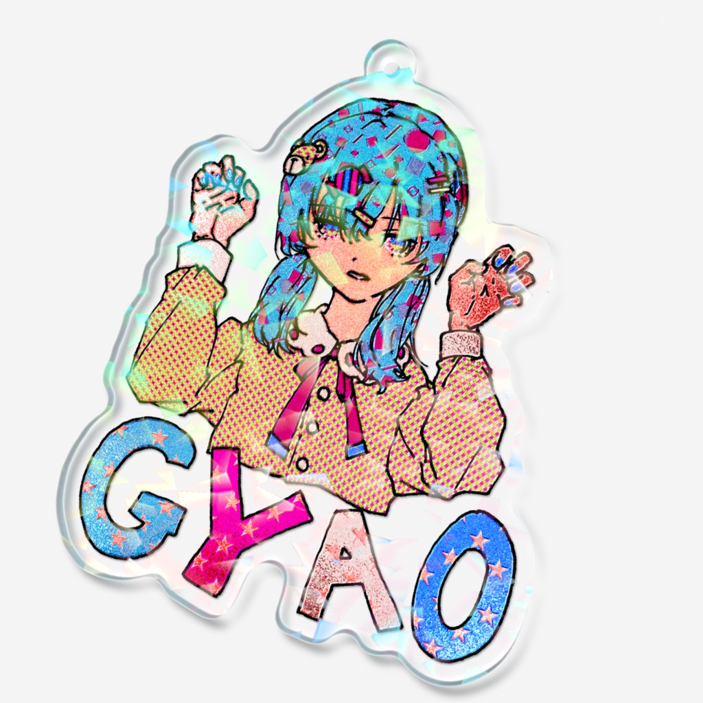 GYAO ホログラムアクリルキーホルダー