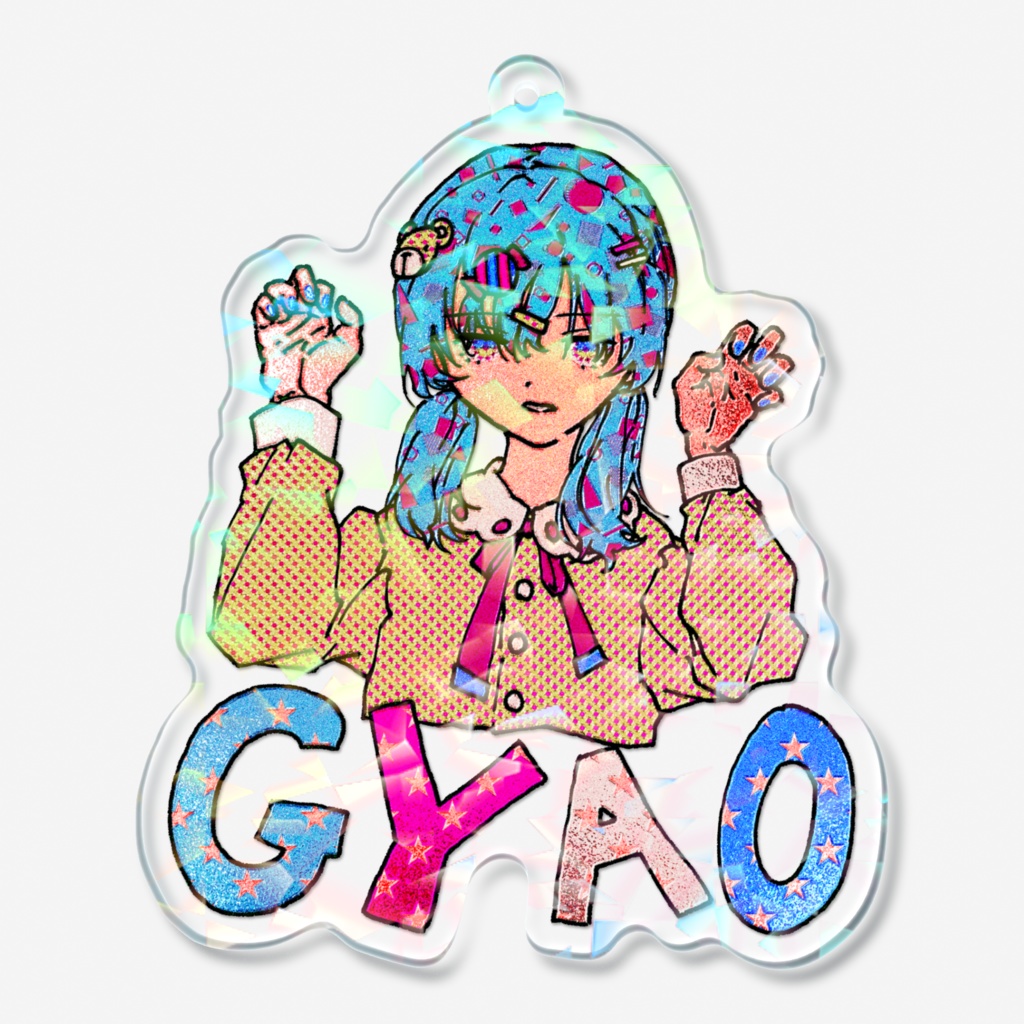 GYAO ホログラムアクリルキーホルダー