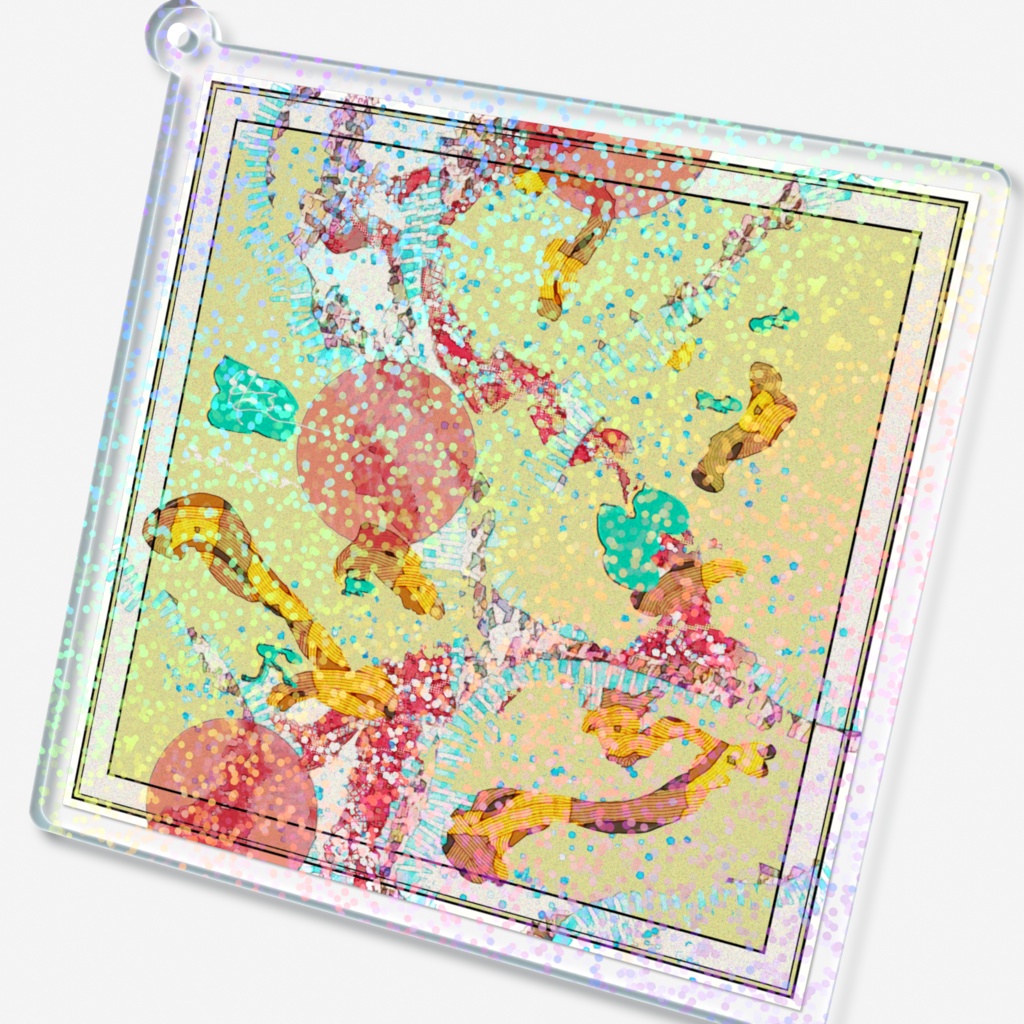 夏 ホログラムアクリルキーホルダー