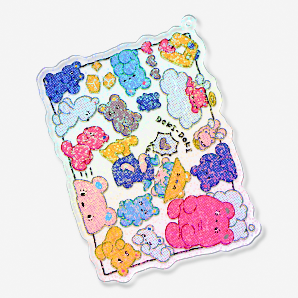 ドキドキ ホログラムアクリルキーホルダー