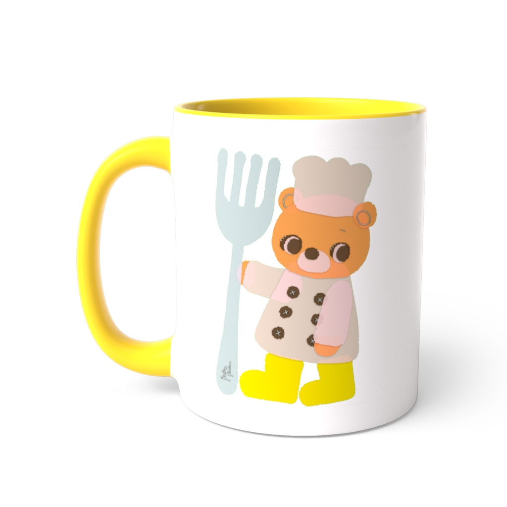 くまちゃんがあなたをフォークで刺します