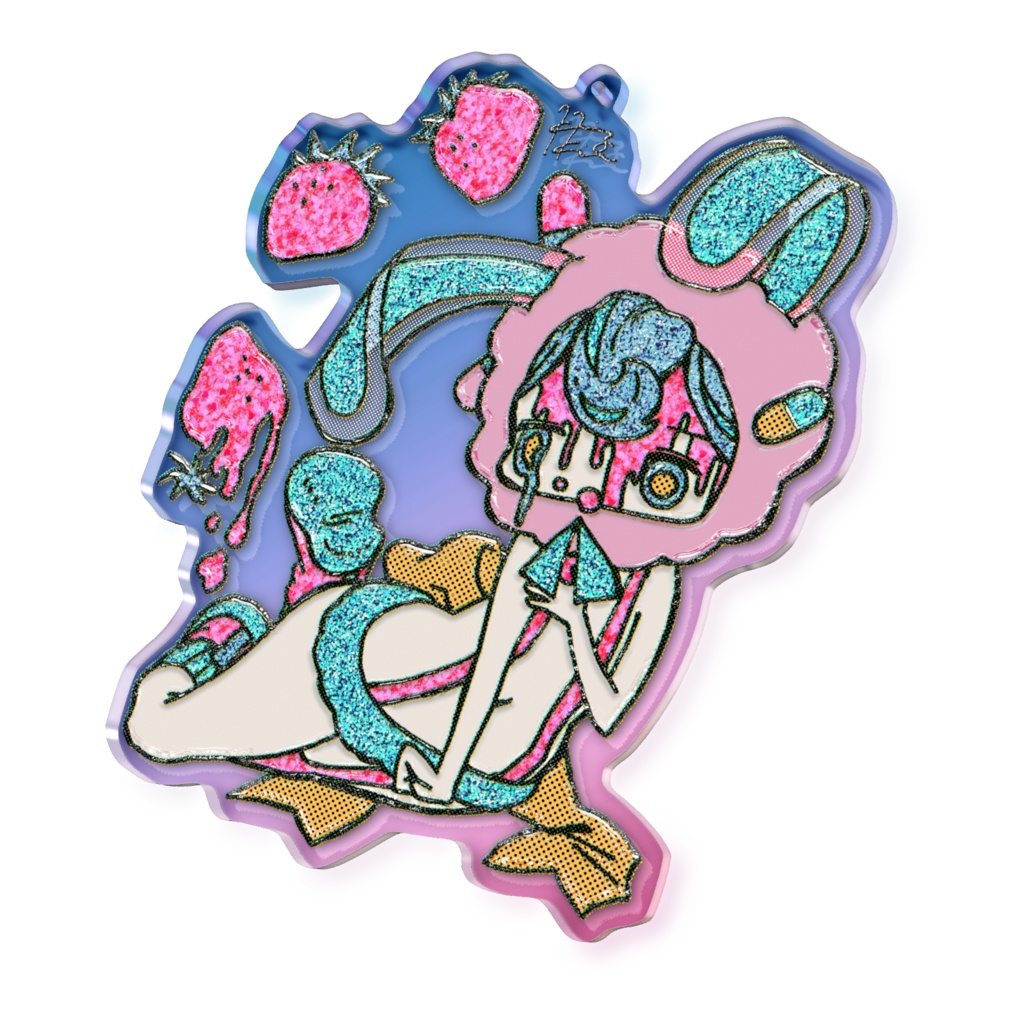 どろどろ オーロラアクリルキーホルダー