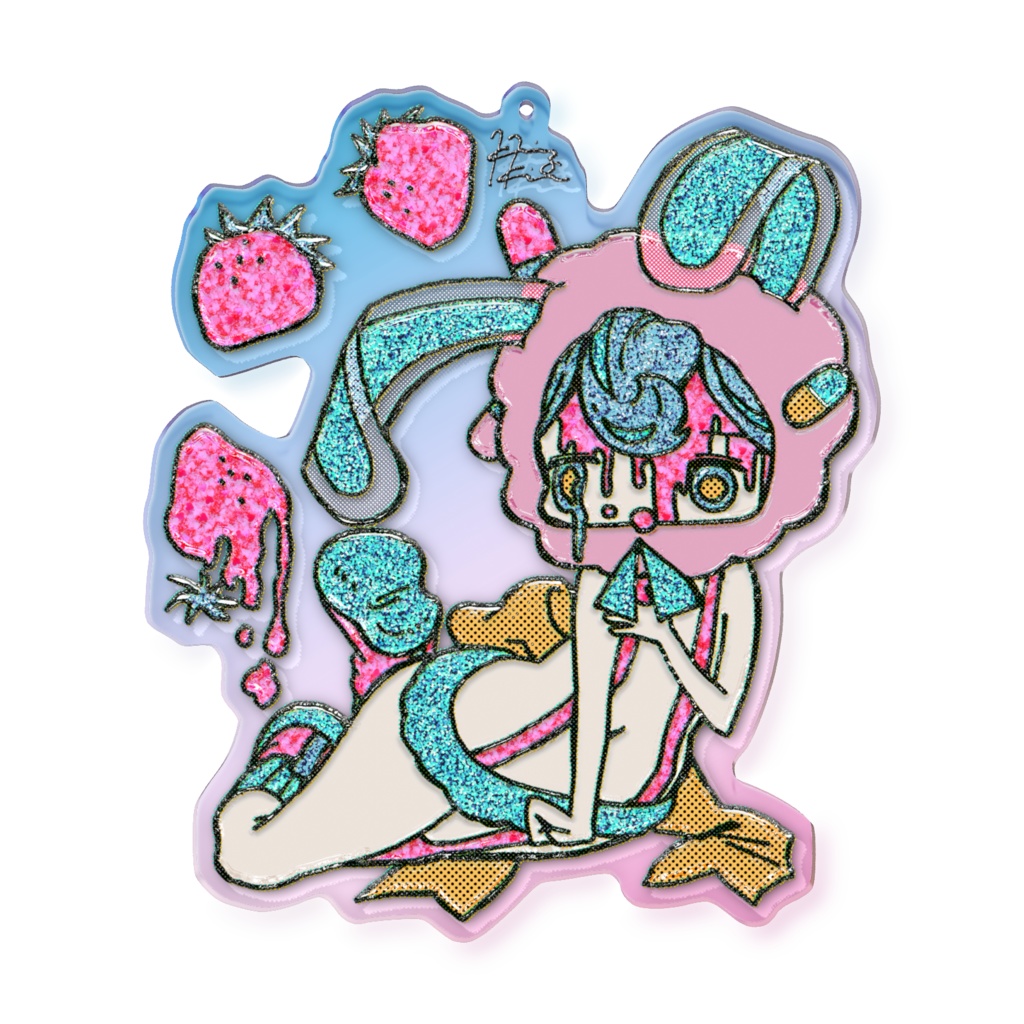 どろどろ オーロラアクリルキーホルダー