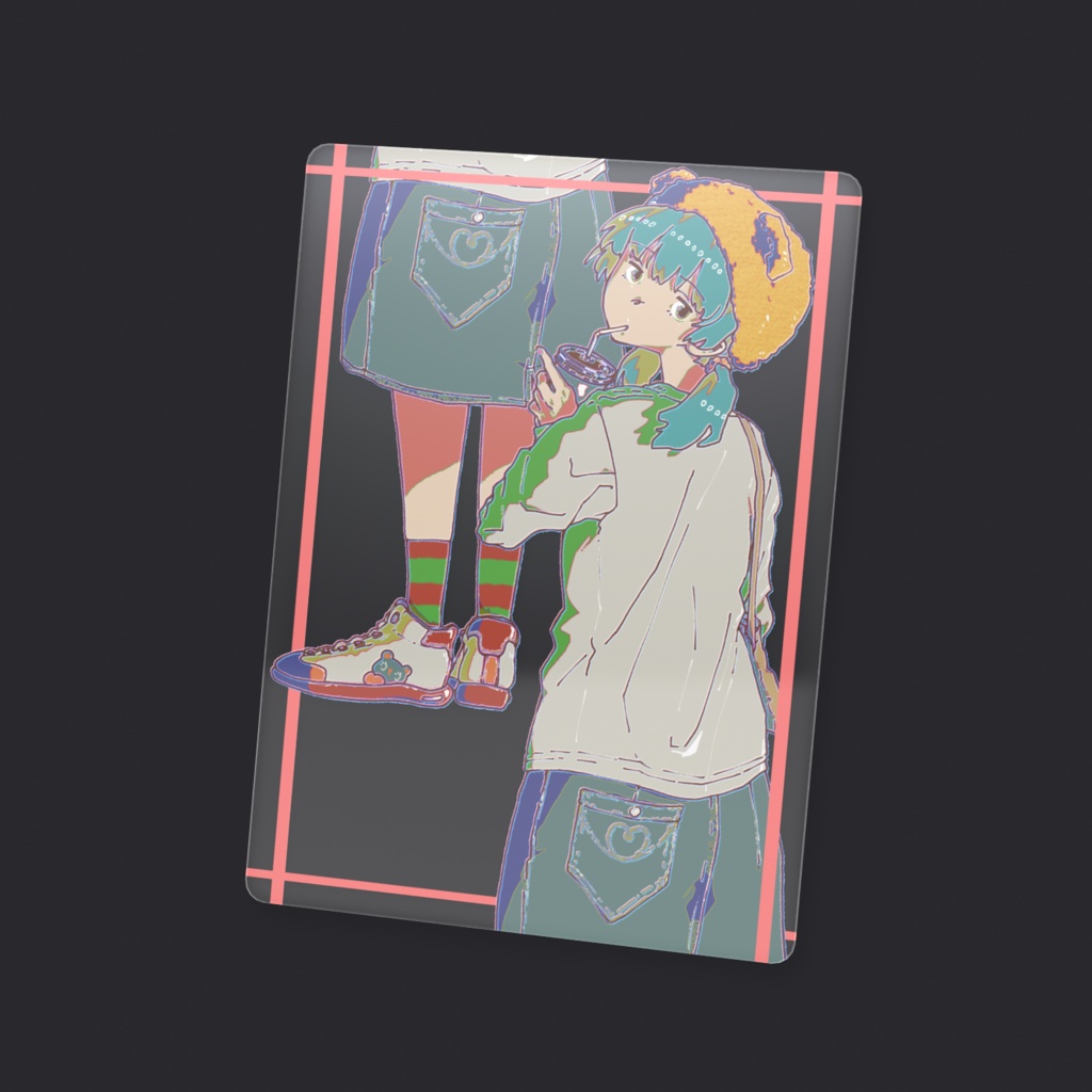 見返り少女 トレーディングクリアカード