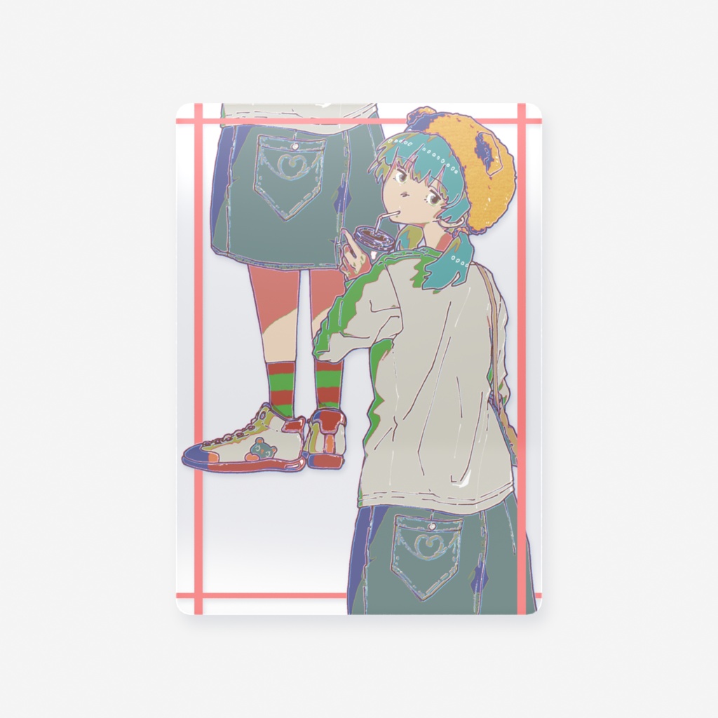 見返り少女 トレーディングクリアカード