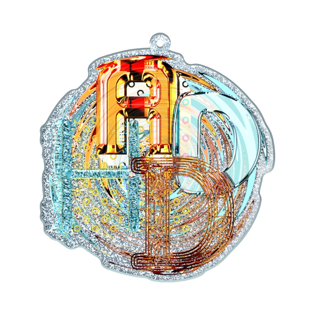 ADHD ラメアクリルキーホルダー