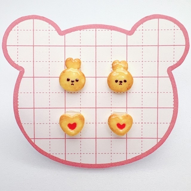 【3Dネイルパーツ】うさぎクッキーセット♡ハンドメイド