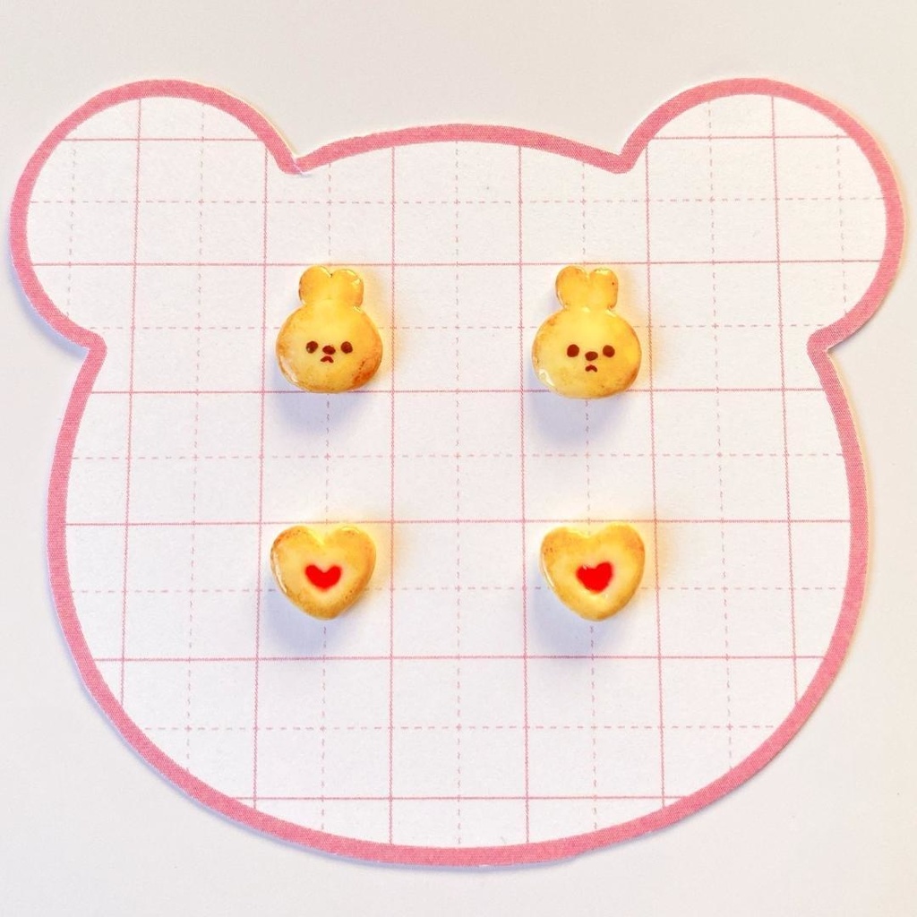 【3Dネイルパーツ】うさぎクッキーセット♡ハンドメイド