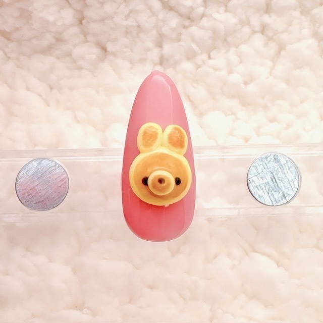 【3Dネイルパーツ】うさぎさんパンケーキセット♡ハンドメイド