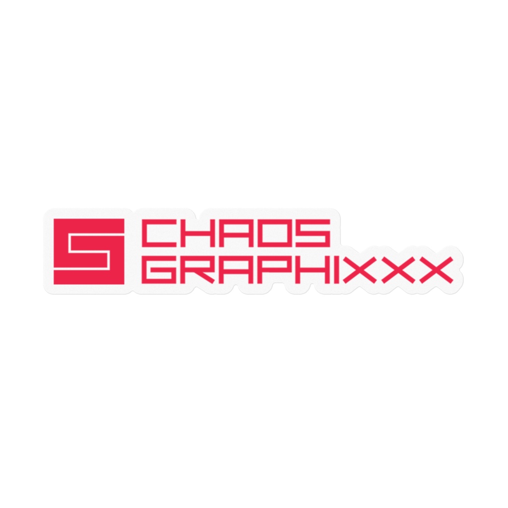 chaos-graphixxxロゴステッカー