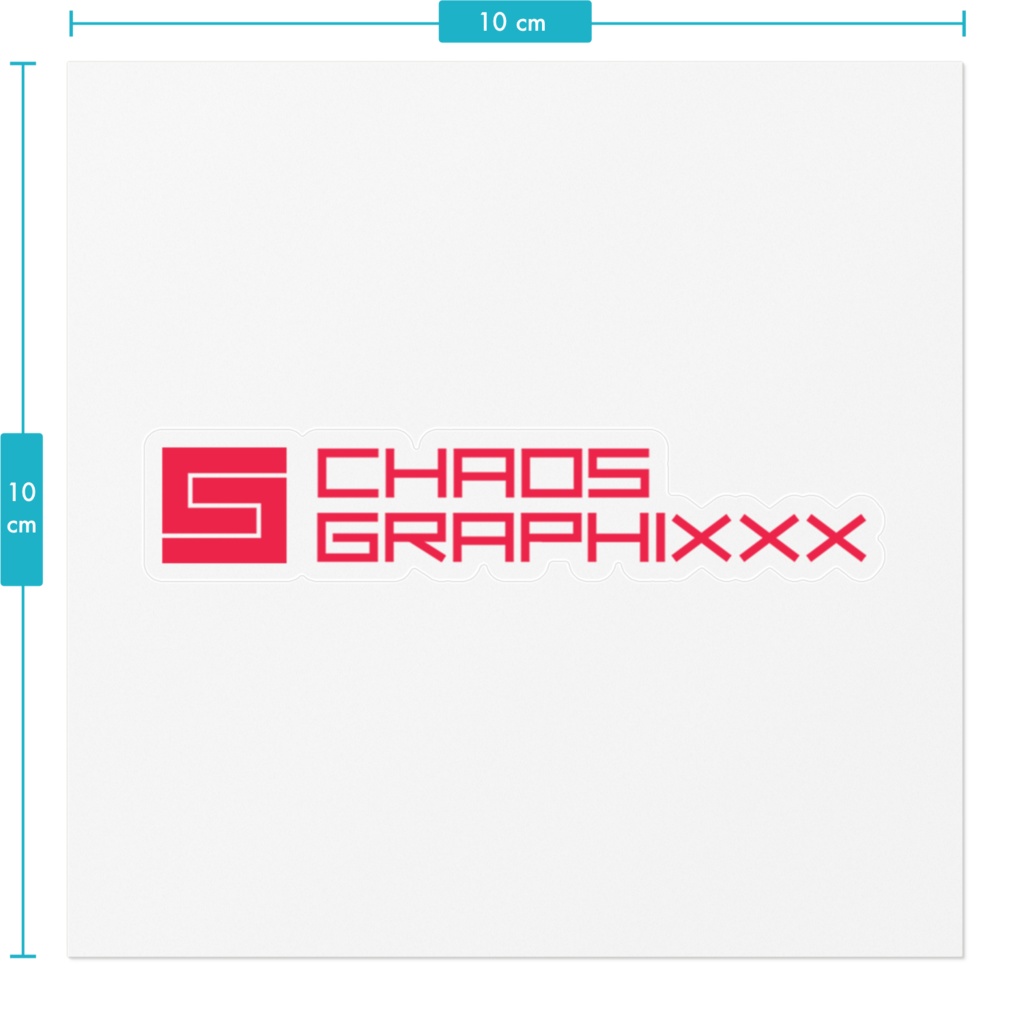 chaos-graphixxxロゴステッカー