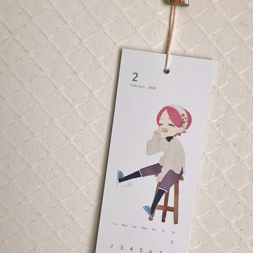 2020年カレンダー「Checkered」