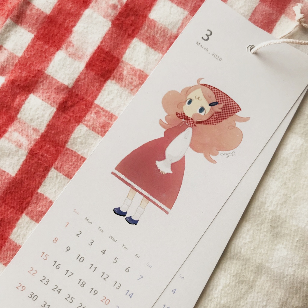 2020年カレンダー「Checkered」