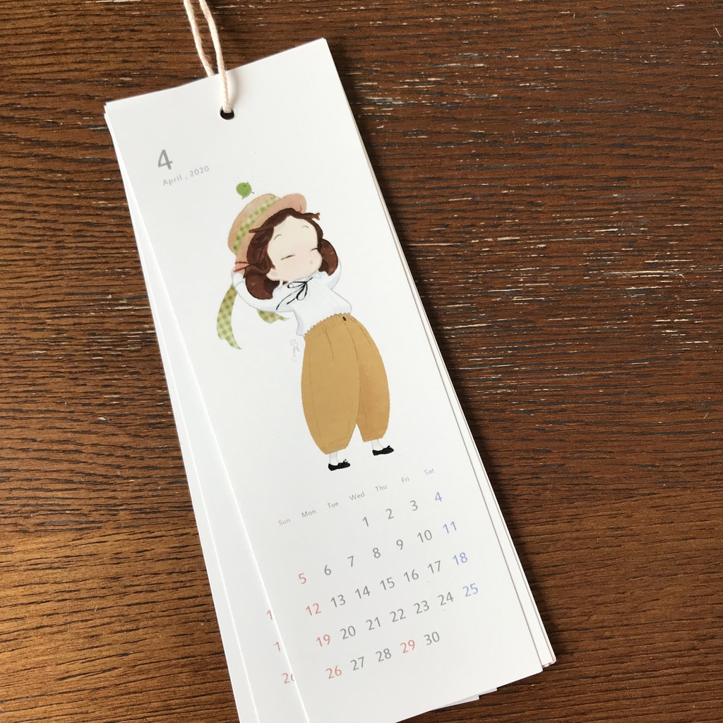 2020年カレンダー「Checkered」