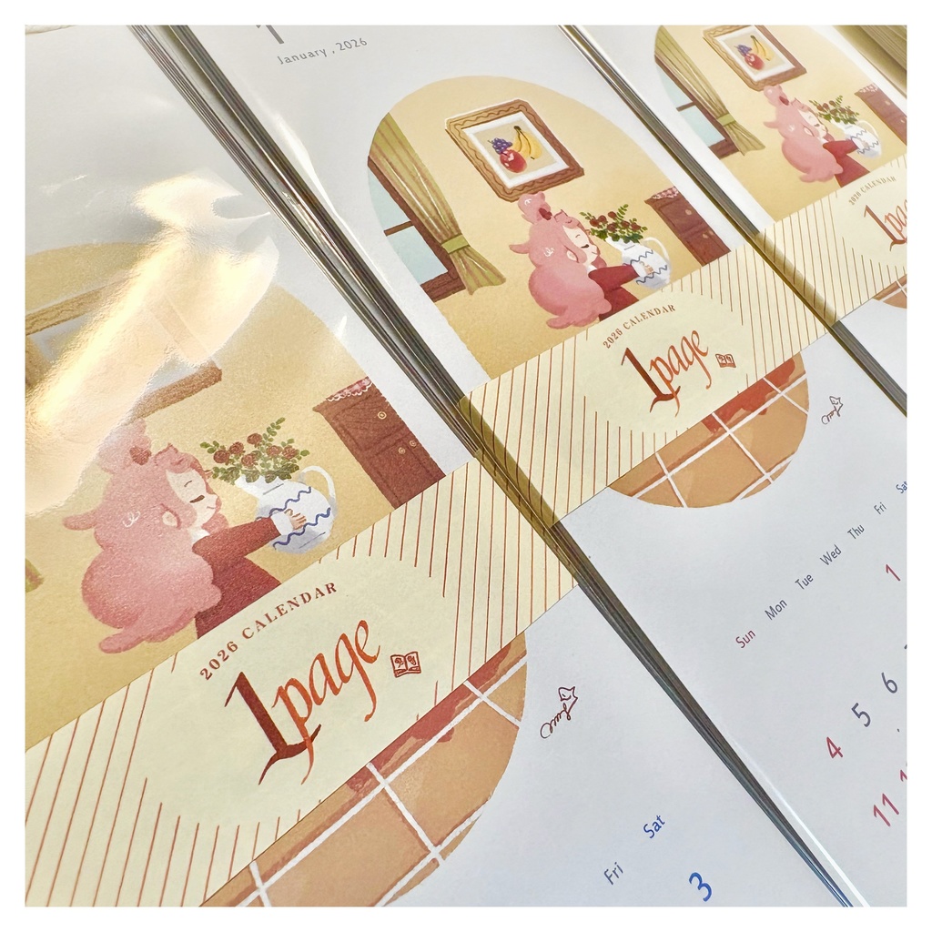 2026年カレンダー「1page」