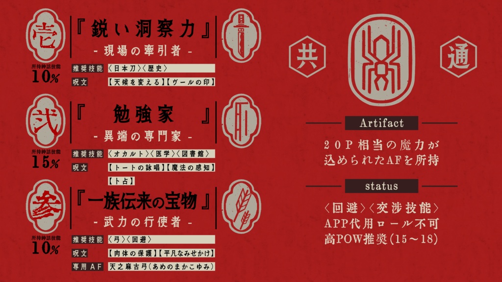 【CoC】祓魔神事異聞録【SPLL:E188754】