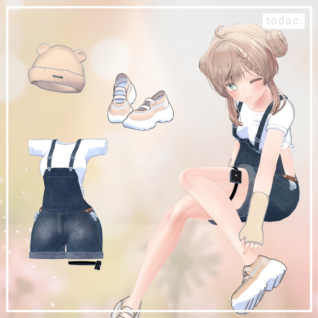 Sporty Overalls / スポーティ_オーバーオール 12 Colors【衣装】