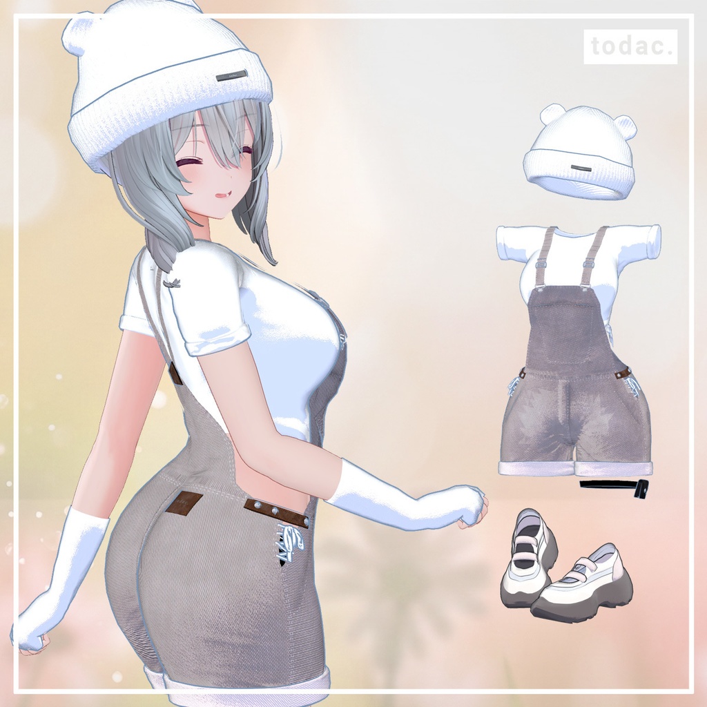 Sporty Overalls / スポーティ_オーバーオール 12 Colors【衣装】