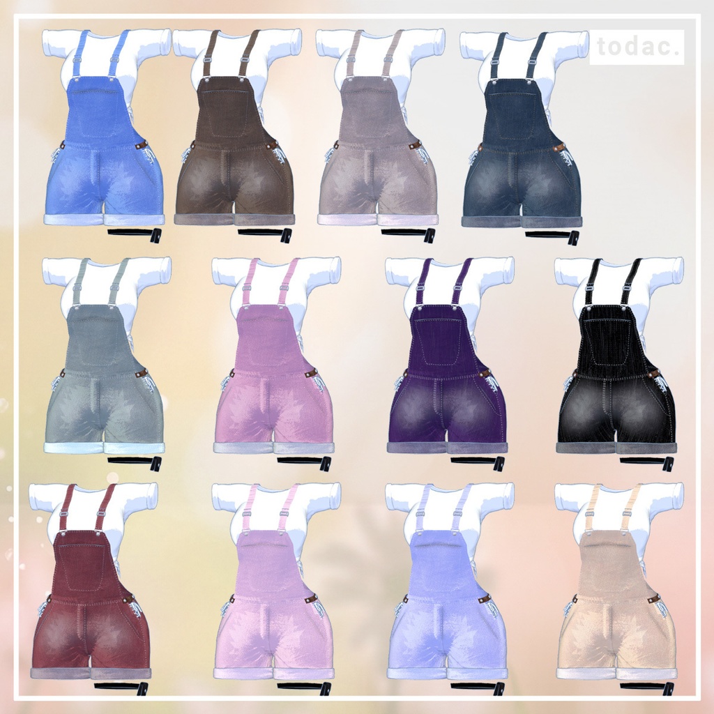 Sporty Overalls / スポーティ_オーバーオール 12 Colors【衣装】
